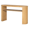 Console Table With Fluted Legs, Open Shelf