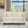Chesterfield Sofa With Rolled Arms And Nailhead Trim