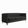Modern Sofa With Button Tufting, Upholstered Couch For Living Room