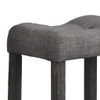 Transitional Style Counter Height Dining Stool With Footrest (Set of 2)