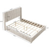 Platform Bed Frame With Headboard, Floor Standing Design