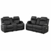 Power Motion Living Room Set With USB Port, Adjustable Headrest, Cup Holder