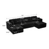 U-Shape Modular Sectional Sofa For Living Room