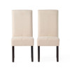 Pertica - Dining Chair Contemporary Design Wood Fabric - Natural