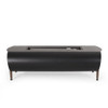 Vernon - Rectangle Fire Pit 50, 000 Btu - Dark Gray