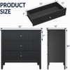 Fluted 3 Drawer Nightstand With Soft Close Slides