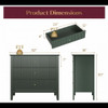 Fluted 3 Drawer Nightstand With Soft Close Slides