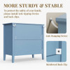 Fluted 3 Drawer Nightstand With Soft Close Slides
