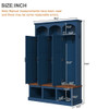 Classic Arched Design Hall Tree With 3 Hidden Storage