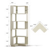 L-Shaped Corner Bookshelf