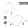 Mini Loveseat, 2 Seater Sofa