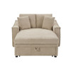 Modern Chaise Sofa With Hidden Storage For Living Room