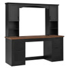Farmhouse Computer Desk With Hutch