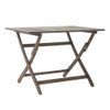 Blissique - Outdoor Foldable Wood Dining Table With Slat Design