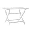 Blissique - Outdoor Foldable Wood Dining Table With Slat Design