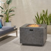 Outdoor Patio Gas Burning Fire Pit Table 50, 000 Btu, Square