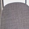 Modern Minimalist Fabric Dining Chair With Iron Legs