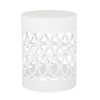 Outdoor Metal Large End Table, Modern Design