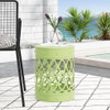 Outdoor Metal Large End Table, Modern Design