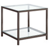 Weston - 1 Shelf Side End Table - Nickel
