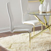 Whittingham - Dining Side Chair (Set of 4) - White / Gold