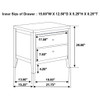 Garrett - 2 Drawer Nightstand - Cappuccino