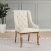 Fremont - Upholstered Dining With Button Tufted (Set of 2) - Brown