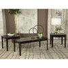 Amaro - 3 Piece Coffee And End Table Set - Dark Brown