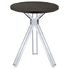 Edgerton - Round Height Bistro Bar Table - Dark Oak