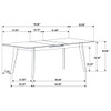 Bellingham - Dining Table With Self Storing Extension Leaf - Black Marble-Look Sintered Stone