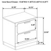 Sophia - 2 Drawer Nightstand
