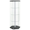 Tenley - 4 Shelf Curio Cabinet With Hexagonal Design