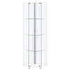 Tenley - 4 Shelf Curio Cabinet With Hexagonal Design