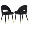 Arched Back Dining Chairs (Set of 2)