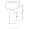Pedestal Accent Table With Round Lipped Top