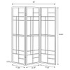 Colby - 3-Panel Folding Floor Screen - Brown / White