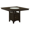 Tolland - Counter Height Dining Table With Storage Pedestal - Cappuccino