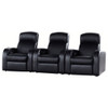 Greenfield - 3 Seater Home Theater With Storage - Black