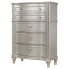 Katerina - 5 Drawer Chest With Hidden Drawer - Oak