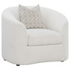 Rory - Sloped Arms Chair With Pillow - White