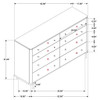Stevie - Rectangular 8 Dresser - Sand