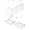 Anser - 8 Drawer Dresser - Black