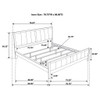 Upholstered Panel Bed With Headboard And Footboard