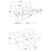 Brazelton - Glider Loveseat With Console
