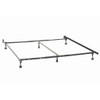 Deverton - Queen / Eastern King / California King Bed Frame With Center Support And Adjustable Design - Black