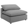 Segoura - 6 Piece Upholstered Modular Sectional With Ottoman - Gray