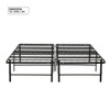 California King Size Bed Base, Mattress Foundation Bed Frame, Bedroom Furniture - Black