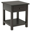 Castleton - 1 Drawer Wood End Table With Shelf