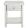 Castleton - 1 Drawer Wood End Table With Shelf