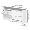 Shoe Storage Bench With Cushion, Entryway Organizer Cabinet For Hallway - White